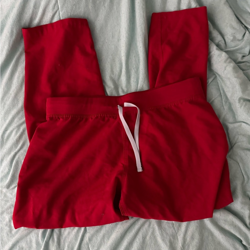Red women scrub bottoms